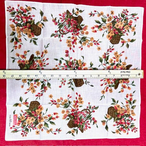 BUNDLE 4:  YSL--NINA RICCI-JP  -A.O. AtsukiScarf/Handker Cotton/Silk 25" 19"(88 - Picture 16 of 16